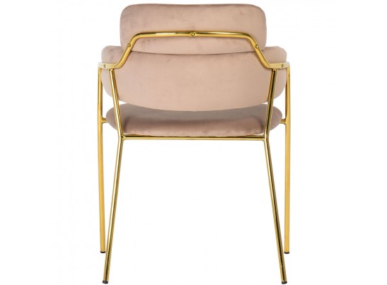 Стул Napoli латте с золотыми ножками в Кургане