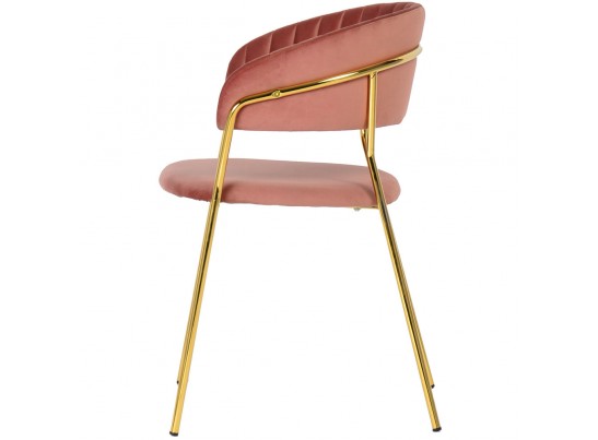 Комплект из 4-х стульев Turin пудровый с золотыми ножками в Кургане