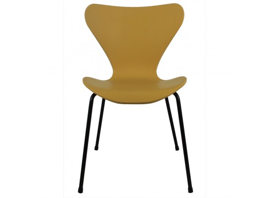 Комплект из 4-х стульев Seven горчичный с чёрными ножками в Кургане