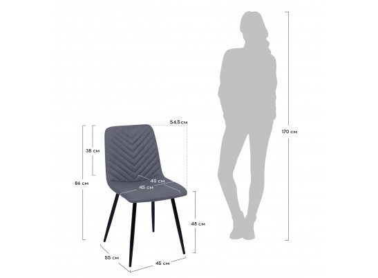 Стул Vicky латте в Кургане