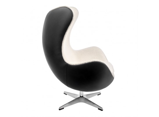 Кресло EGG STYLE CHAIR черный, экокожа в Кургане