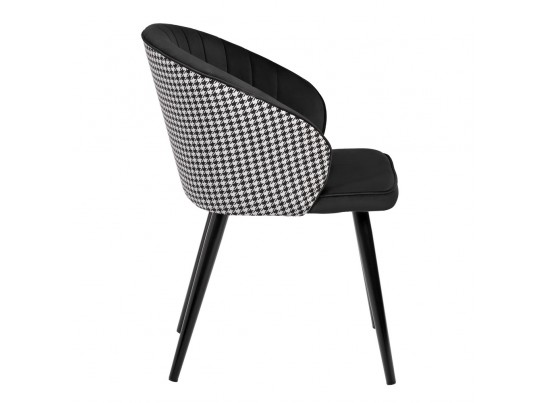 Стул Paola чёрный с жаккардом в Кургане