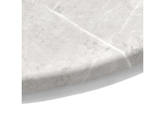 Набор кофейных столиков Tango бежевый мрамор с белыми ножками, 2шт в Кургане