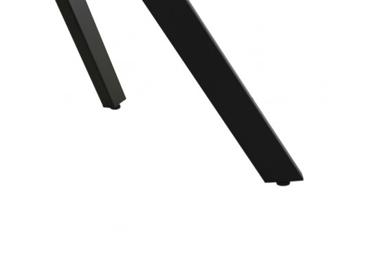 Стол Arthur раскладной 120-184x80x75см, керамогранит белый мрамор Greys White, чёрный в Кургане