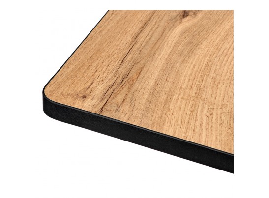 Стол Dublin раскладной 120-160х80х75 Дуб Вотан с чёрными ножками в Кургане