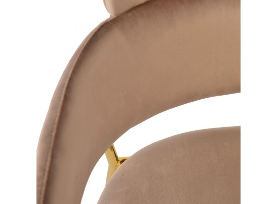 Стул Napoli латте с золотыми ножками в Кургане