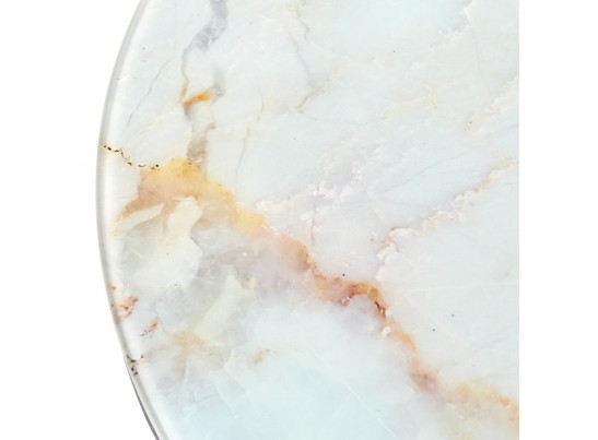 Набор кофейных столиков Tango бежевый мрамор с чёрными ножками, 2шт в Кургане