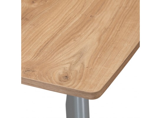 Стол Oslo раскладной 100-130x80x76см, Дуб Навара, серый в Кургане