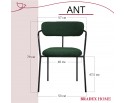 Комплект из 2-х стульев Ant букле зелёный в Кургане