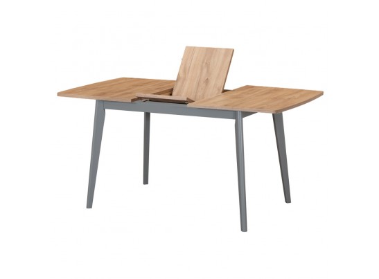 Стол Oslo раскладной 100-130x80x76см, Дуб Навара, серый в Кургане