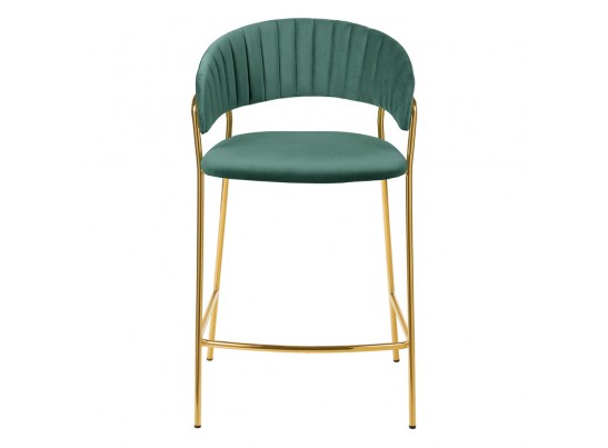 Стул полубарный Turin мятный с золотыми ножками в Кургане