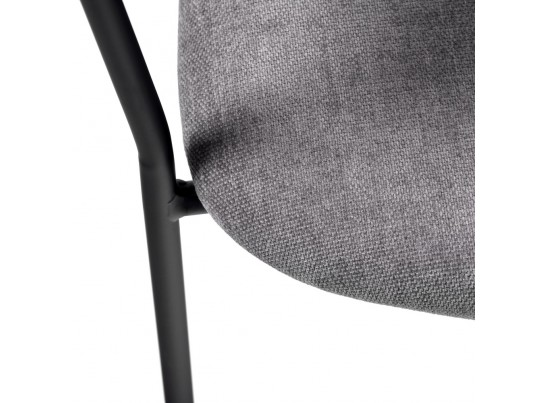 Стул Turin серый вельвет с чёрными ножками в Кургане