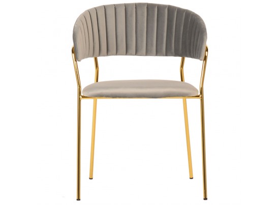 Комплект из 2-х стульев Turin латте с золотыми ножками в Кургане
