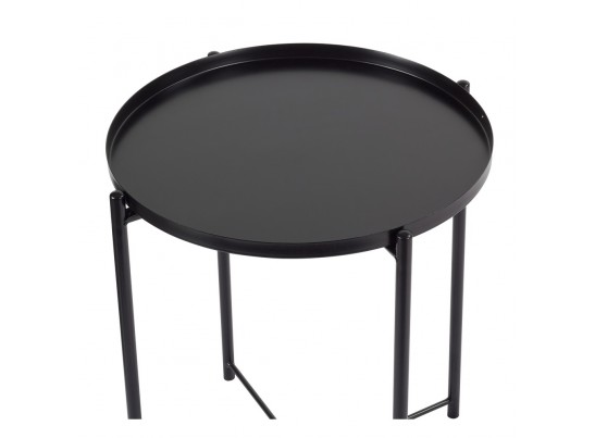 Кофейный столик Moon диам.45x51см, чёрный в Кургане