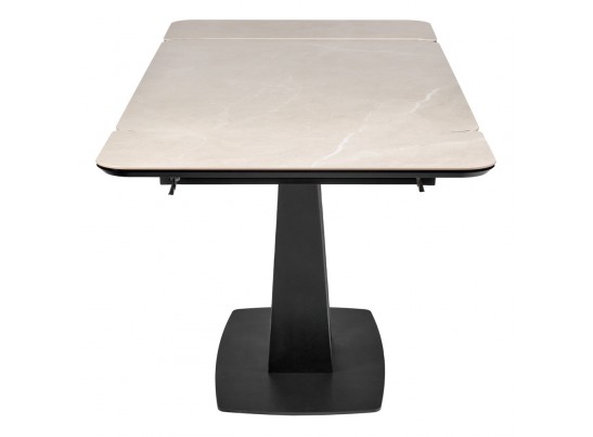 Стол Vito раскладной 120-184x80x75см, керамогранит бежевый, чёрный в Кургане