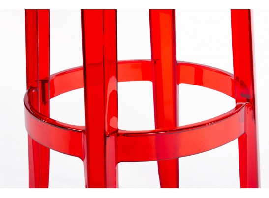 Стул барный Charles Ghost красный в Кургане