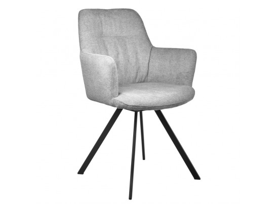 Комплект из 2-х стульев Grant серый шенилл на поворотном механизме в Кургане