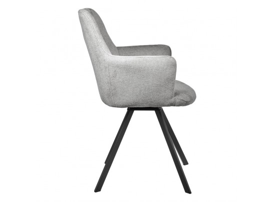 Комплект из 2-х стульев Grant серый шенилл на поворотном механизме в Кургане