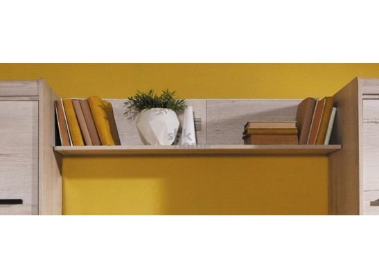 Полка М-6 навесная, Мале (1200*200*246) Дуб галифакс белый, 31205 в Кургане