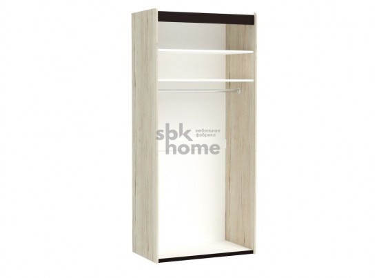 Шкаф М-1, 2-х дверный, Мале (900*530*2000) Дуб галифакс белый, 31207 в Кургане