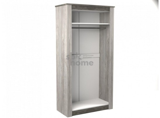 Шкаф 2-х дверный 2194, Денвер (1122*538*2194) Риббек серый, 11710 в Кургане