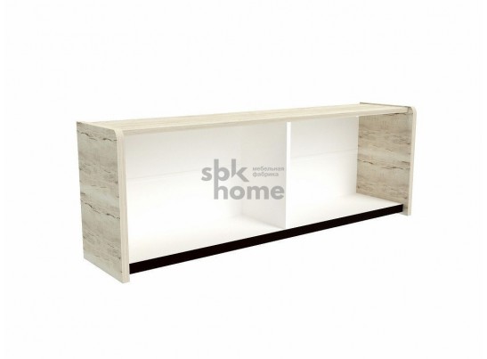 Шкаф-полка М-5 навесная, Мале (1244*279*427) Дуб галифакс белый, 31204 в Кургане