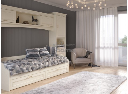 Кровать с ящиками, Сиена (2042*952*630) Береза бежевая, 12323 в Кургане