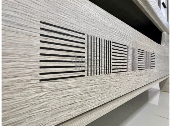 Тумба М-7 под ТВ, Мале (1244*530*455) Дуб галифакс белый, 31203 в Кургане