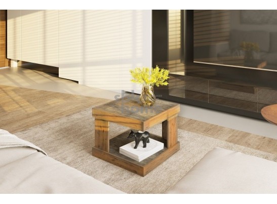 Стол журнальный, Лайт (602*602*450) Дуб Веллингтон, 60601 в Кургане