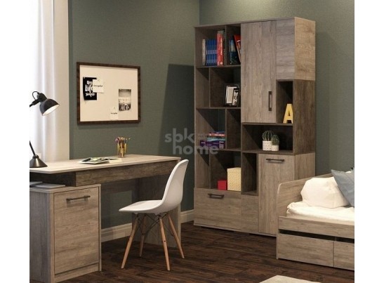 Стеллаж Д-11, Денвер (600*380*2020) Риббек серый, 31314 в Кургане