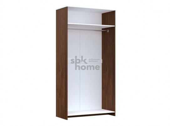 Шкаф для одежды 2-х дверный, Кантри (1124*556*2104) Орех Риббек темный, 30806 в Кургане