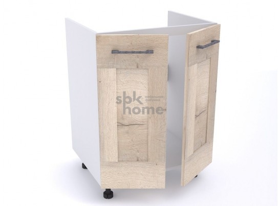 Стол под мойку СМ-60 2-х дверный, Дублин (600*470*820) Дуб галифакс белый, 21612 в Кургане