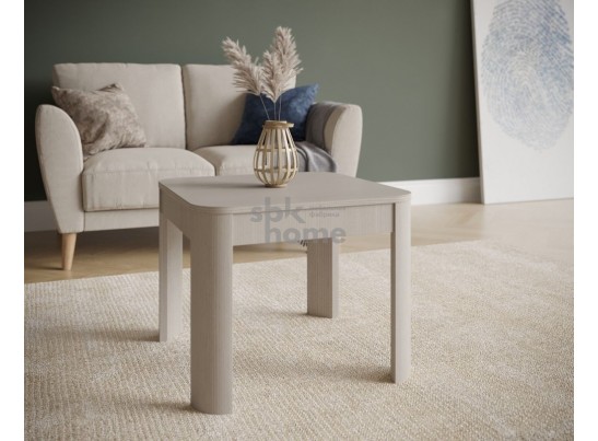 Стол журнальный, Квадро (550*550*450) Серый камень, 61001 в Кургане