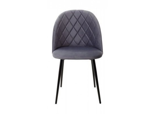 Стул серый AV 408/каркас черный, НИРВАНА (480*520*820), 4321 в Кургане