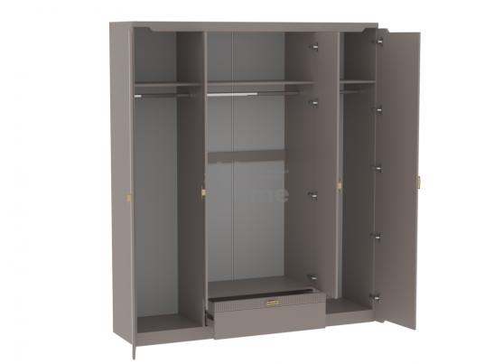 Шкаф 4-х дверный, Сиде (1960*520*2304) Мокко, 12611 в Кургане