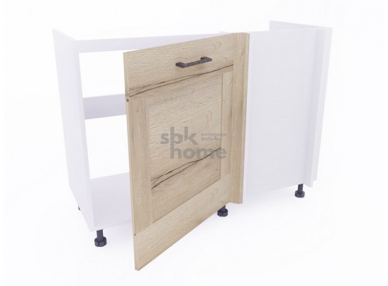 Стол под мойку угловой СМУ-120 левый, Дублин (1100*470*820) Дуб галифакс белый, 21674 в Кургане