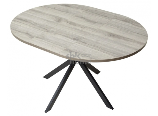 Стол D110-145 Дуб Шерман серый/каркас черный, ВЕГА, УТ-00004499 в Кургане