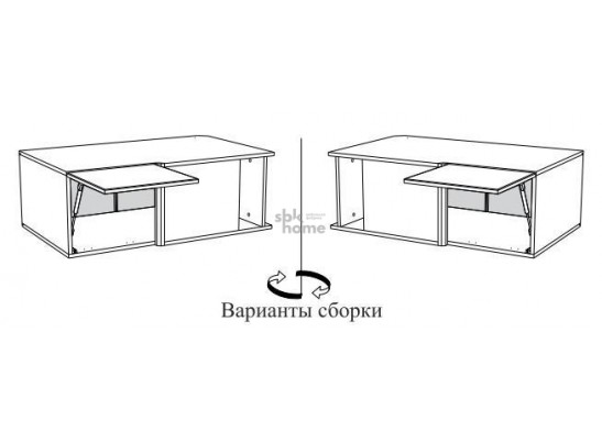 Шкаф АГУ-100, Женева (1000*600*360) Дуб Палермо/Серый камень , 22057 в Кургане