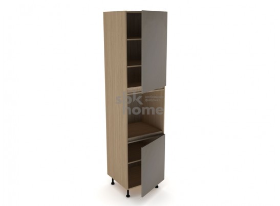 Пенал ПГ-60В, Женева (600*586*2456) Дуб Палермо/Серый камень , 22065 в Кургане