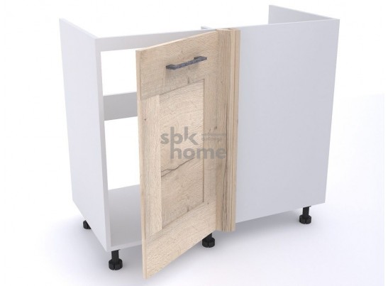 Стол под мойку угловой СМУ-100 левый, Дублин (900*470*820) Дуб галифакс белый, 21614 в Кургане