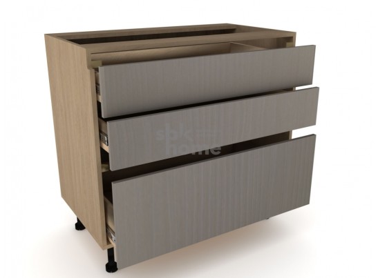 Стол с ящиками "Женева" 90 Дуб Палермо/Серый камень в Кургане