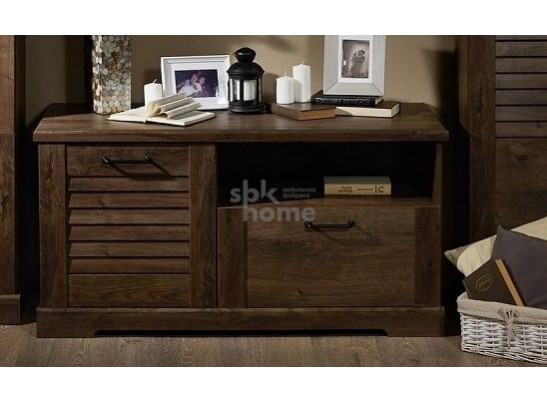 Тумба под ТВ, Кантри (1236*534*634) Орех Риббек темный, 30803 в Кургане