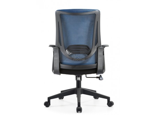 Кресло офисное,вращающееся LJ-2201В BLUE+BLACK (610*500*1070), LJ-2201В BLUE+BLACK ИМП в Кургане