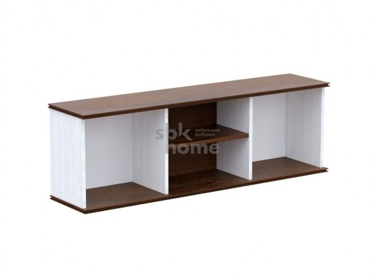 Шкаф-полка навесная, Кантри (1236*292*431) Сосна Андрерсен/Орех Риббек темный, 30907 в Кургане