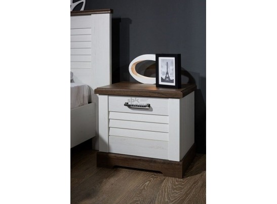 Тумба прикроватная, Кантри (512*408*484) Сосна Андрерсен/Орех Риббек темный, 11406 в Кургане