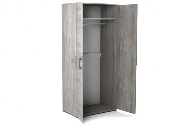 Шкаф Д-1 для одежды глубокий, Денвер (900*523*2020) Риббек серый, 31301 в Кургане