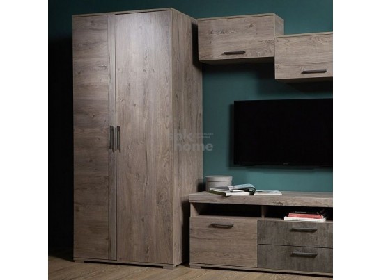 Шкаф Д-1 для одежды глубокий, Денвер (900*523*2020) Риббек серый, 31301 в Кургане