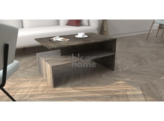 Стол журнальный №1, Честер (900*550*450) Риббек серый, 60504 в Кургане