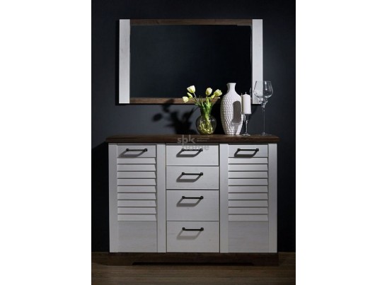 Зеркало, Кантри (1100*25*650) Сосна Андрерсен/Орех Риббек темный, 11401 в Кургане