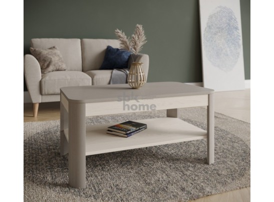 Стол журнальный, Лацио (900*550*450) Серый камень/Гладстоун белый, 60901 в Кургане